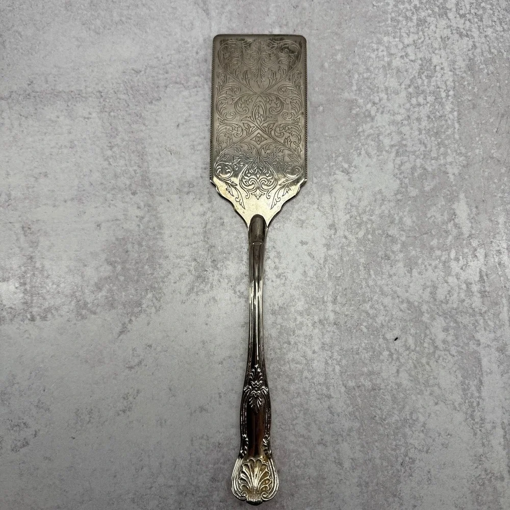 Vintage Silver Plated Pie‎ Serving Utensils 5 Set - Gorham Heritage Salad Tongs